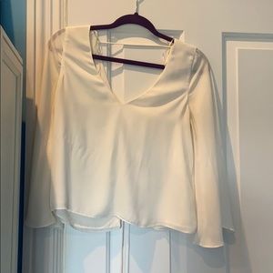 White dress shirt with ties in the back!